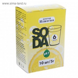 БАД Dr.Изжогин Soda со вкусом лимона, 10 саше по 5 г.