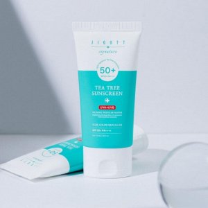 Jigott Крем для лица солнцезащитный с экстрактом чайного дерева / Signature Tea Tree Sunscreen SPF50+ PA++++, 70 мл