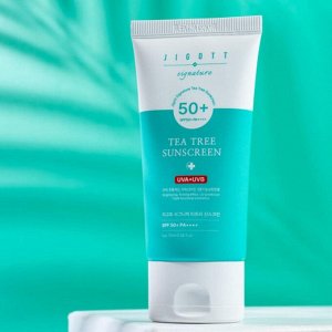 Jigott Крем для лица солнцезащитный с экстрактом чайного дерева / Signature Tea Tree Sunscreen SPF50+ PA++++, 70 мл