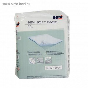 Гигиеническая пеленка Seni Soft Basic, р-р 60х60, 30 шт