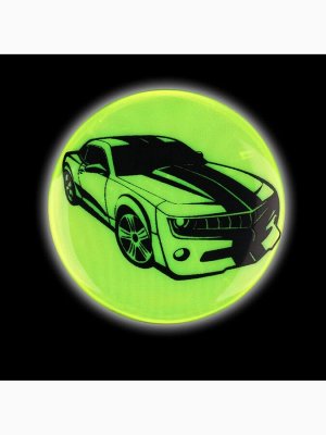 Светоотражающий значок «Авто», d=5.8 см, МИКС
