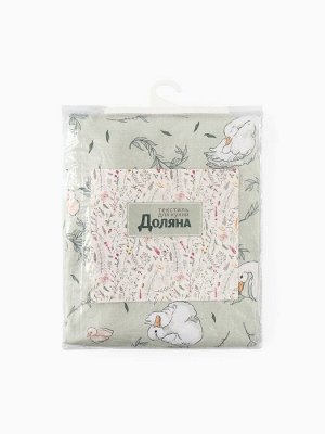 Комплект штор для кухни с подхватами Divine day, 150x180 см - 2 шт., рогожка 176 г/м²