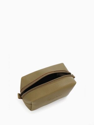 Косметичка на молнии Bagsland, объёмная, маленькая, хаки