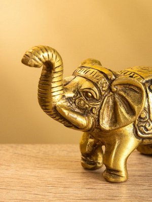 Сувенир "Слонёнок" латунь 7,5х5,5 см