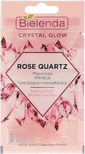 Маска для лица Bielenda Rose quart Crystal glow увлажняющая с осветляющим эффектом 8мл