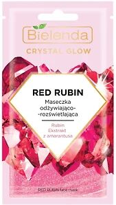 Маска для лица Bielenda Red rubin Crystal glow питательная с осветляющим эффектом 8мл