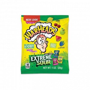 Кислые конфеты Вархедс Экстрим Соур (Warheads Sour Hard Candy) 28 гр