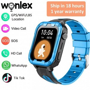Детские умные часы Smart Baby Watch Wonlex KT32 GPS, WiFi, камера, 4G (водонепроницаемые)