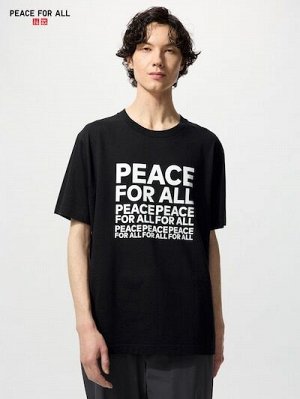 UNIQLO UT - футболка PEACE FOR ALL, дизайн Сато Касива - 09 BLACK