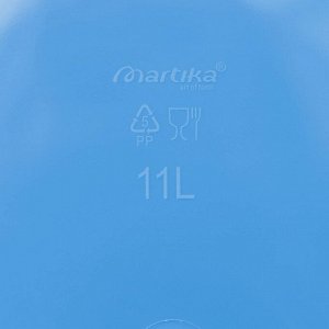 Таз, 11 л, овальный, с ручками, пластик, синий, ВОДОЛЕЙ