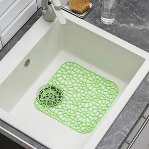 Решетка для раковины, 28х28см ГРАТА, микс цветов