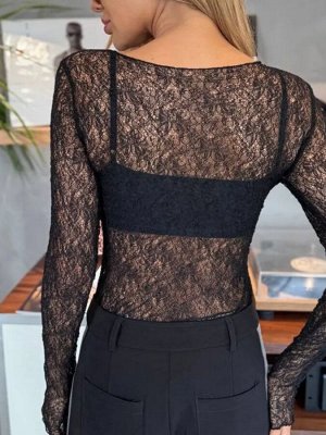 Sport chic Лонгслив сетка