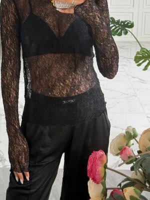 Sport chic Лонгслив сетка