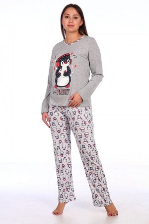 Пижама женская пж-пингвиненок