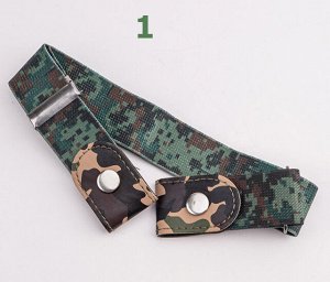 Ремень-резинка Кнопка, 45-72х3,3 см