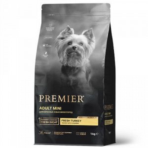 Premier для собак Adult Mini для мелких пород Индейка 1кг