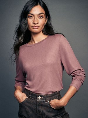 Многослойные топы с длинным рукавом TENCEL™, 3 шт.