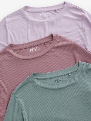 Многослойные топы с длинным рукавом TENCEL™, 3 шт.