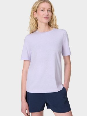 Футболка с круглым вырезом "Sweaty Betty Essential" фиолетового цвета