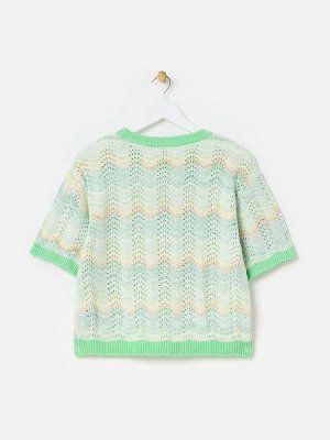Вязаный топ Oliver Bonas Sparkle Wave Stripe