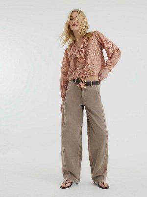 Кружевной топ с оборками River Island