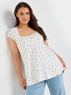 Футболка Yours Curve Ponte с короткими рукавами