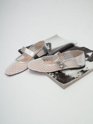 Балетки с липучкой летние DEDE SHOES 1580 WHITE от 1 шт.