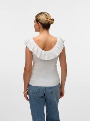 Вязаный топ с оборками VERO MODA