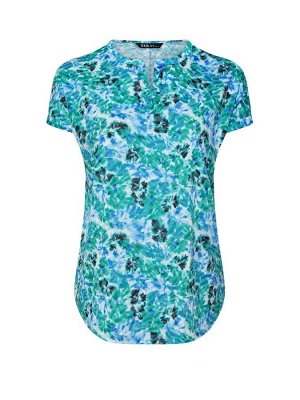 Топ Yours Curve Floral Burn Out