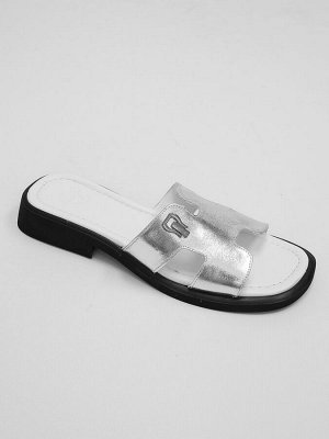 Шлепанцы кожаные AQUAMARIN 2076-006 GREY от 1 шт.