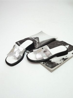 Шлепанцы кожаные AQUAMARIN 2076-006 GREY от 1 шт.