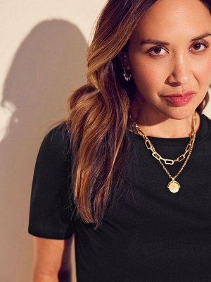 Черная футболка Myleene Klass из 100% хлопка