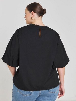 Блузка Simply Be Broderie с рукавами-фонариками, 100% хлопок