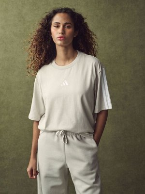 Футболка adidas Boyfriend с тремя полосками