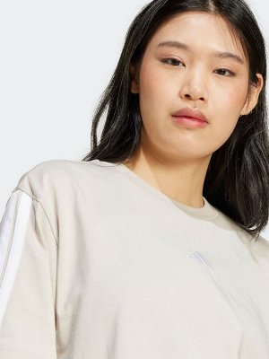 Футболка adidas Boyfriend с тремя полосками