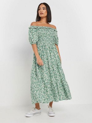 Платье миди PixieGirl Petite Daisy Floral с рукавами-фонариками