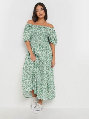 Платье миди PixieGirl Petite Daisy Floral с рукавами-фонариками