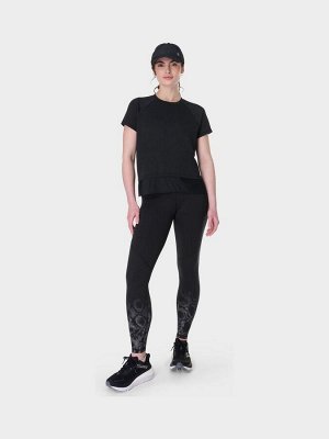 Футболка с принтом «Sweaty Betty Breathe Easy Flexi Train» (черная)