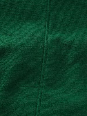 Платье миди из джерси с короткими рукавами и отделкой Pine Green, 100% хлопок