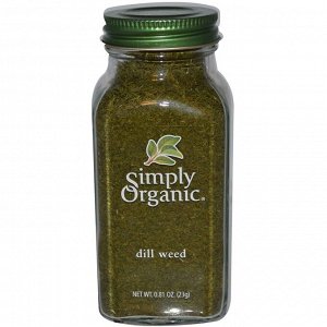 Simply Organic, Укроп, 0,81 унции (23 г)