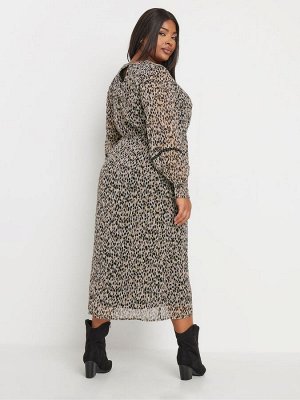 Платье мидакси из шифона с заклёпками и лентой Natural Yours Curve