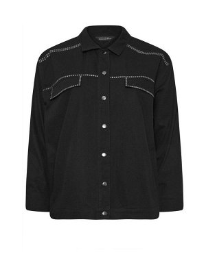Футболка Yours Curve 100% Cotton Limited Studded Overshirt