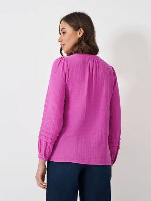 Блузка Eden Double Cloth Tie от Crew Clothing Company, 100% хлопок