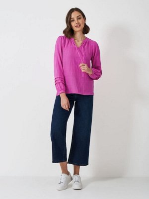 Блузка Eden Double Cloth Tie от Crew Clothing Company, 100% хлопок