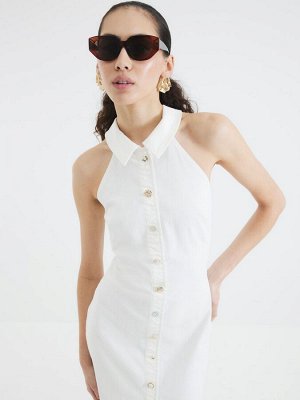 Платье River Island из 100% хлопка с пуговицами