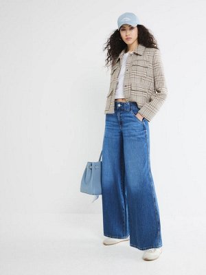 Джинсы-палаццо River Island с низкой талией и широкими штанинами, 100% хлопок
