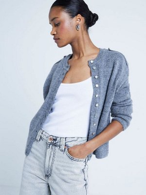 Серые джинсы River Island с высокой талией, свободные, прямого кроя, 100% хлопок