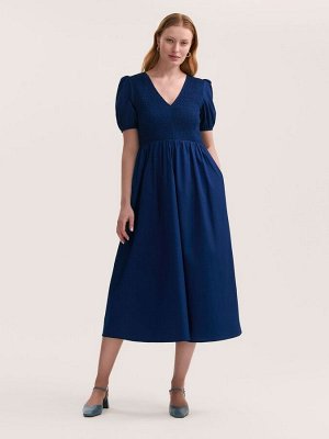 Платье миди Finery Jamilla из хлопка со сборками