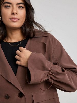 Укороченный тренч Simply Be Draped
