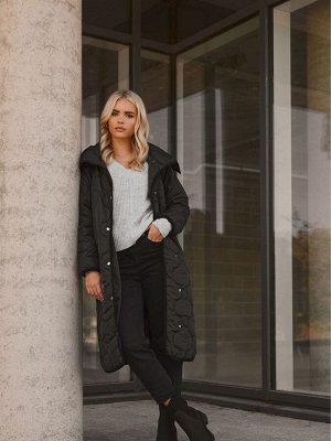 Стеганое пальто PixieGirl Petite с воротником-стойкой
